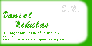 daniel mikulas business card